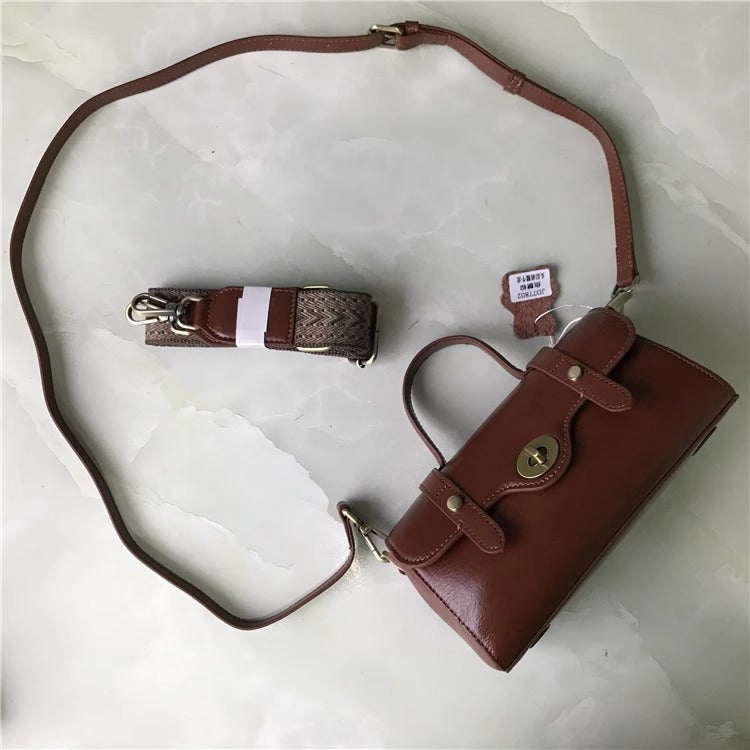 Genuine leather messenger bag factory wholesale