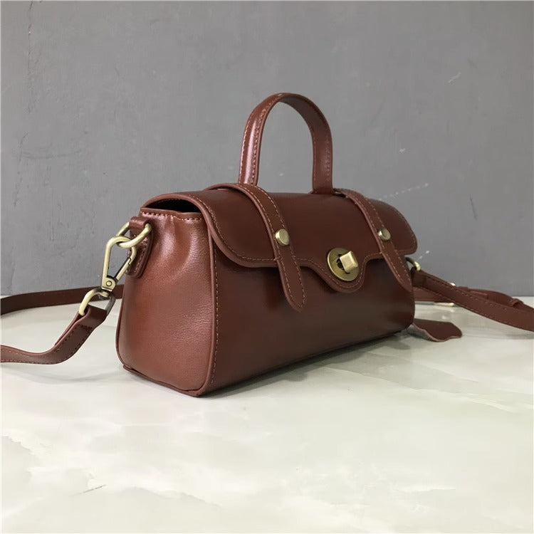 Genuine leather messenger bag factory wholesale