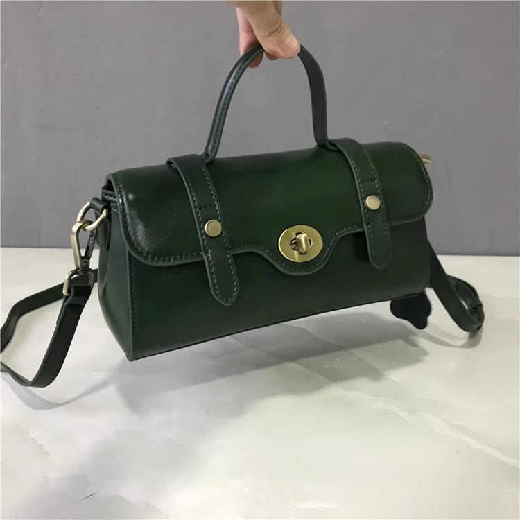 Genuine leather messenger bag factory wholesale