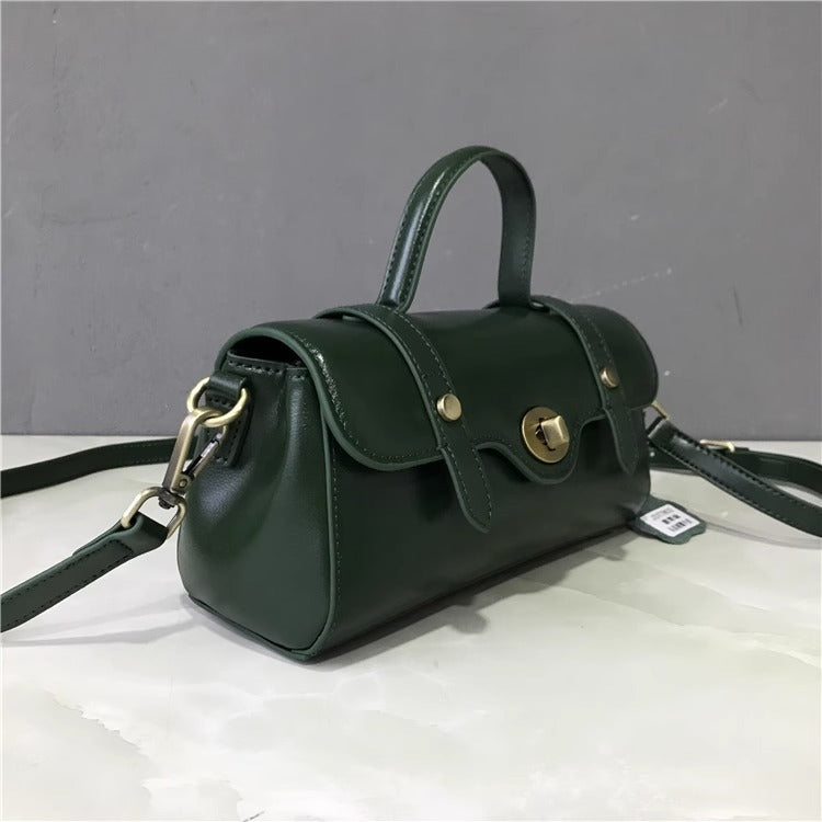 Genuine leather messenger bag factory wholesale