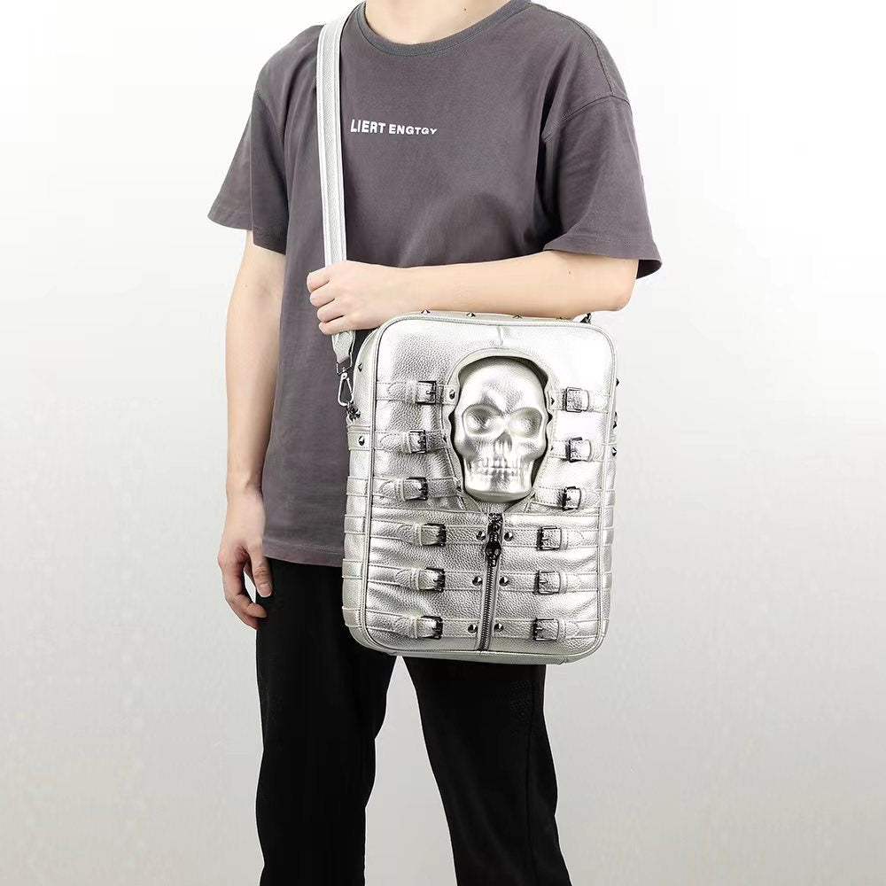 Male punk style backpack