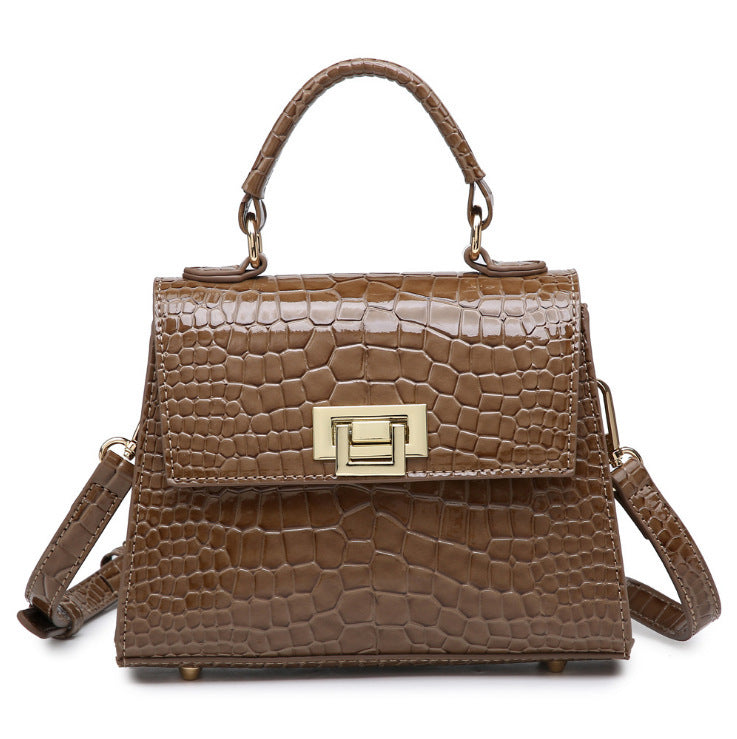 Classic design women's lock bag