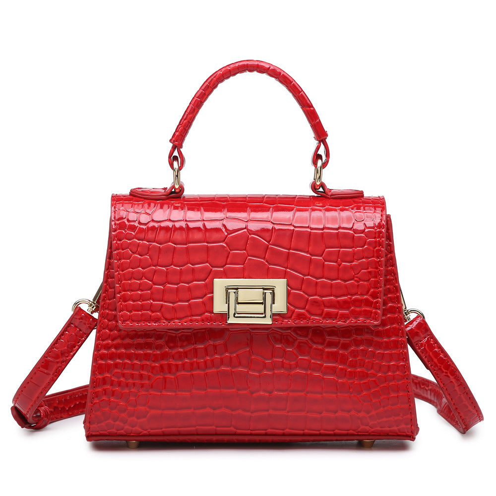 Classic design women's lock bag