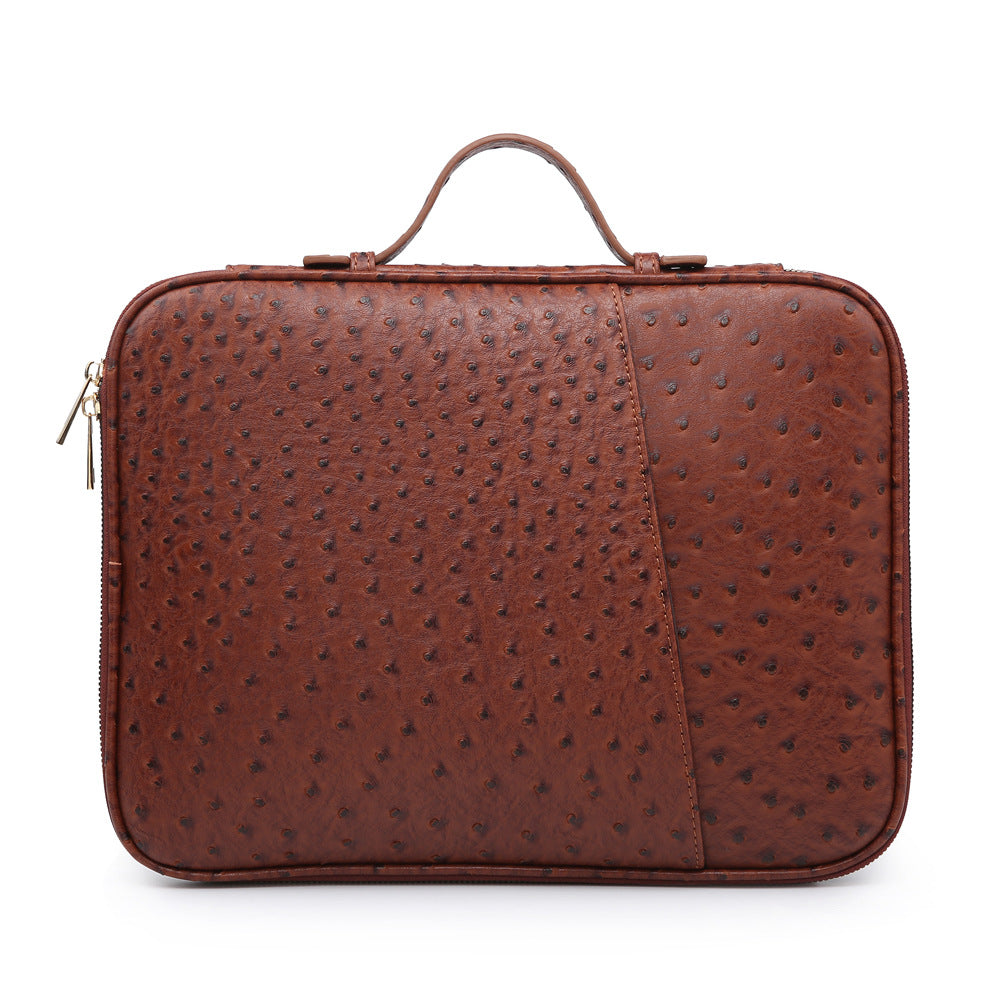 Vegan leather unisex briefcase laptop case