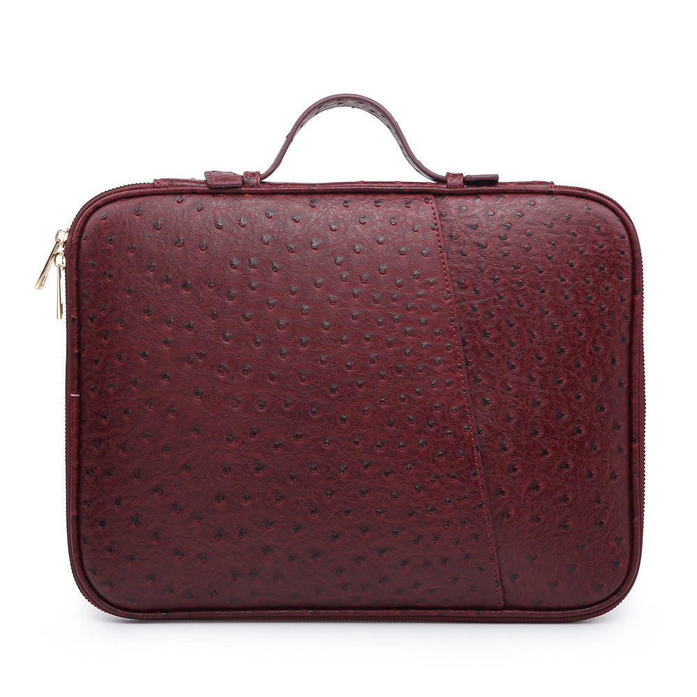 Vegan leather unisex briefcase laptop case