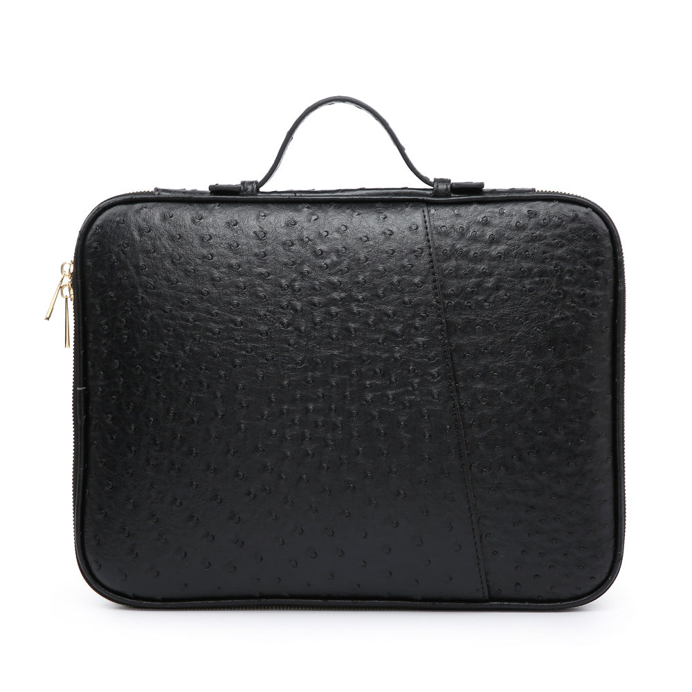 Vegan leather unisex briefcase laptop case